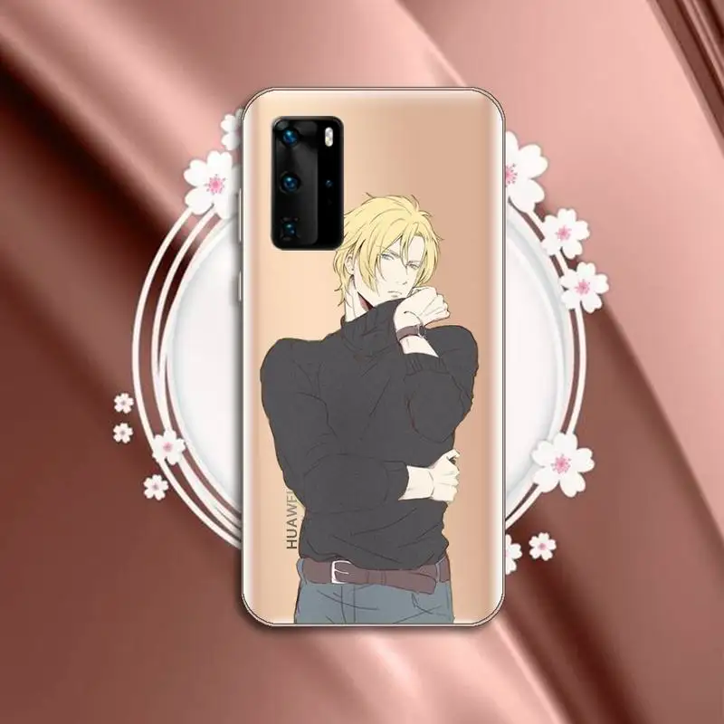 

Anime Banana Fish Phone Case Transparent for Huawei P20 P30 P40 honor 8 10i P smart 2019 Samsung A71 A21S S10 20 plus