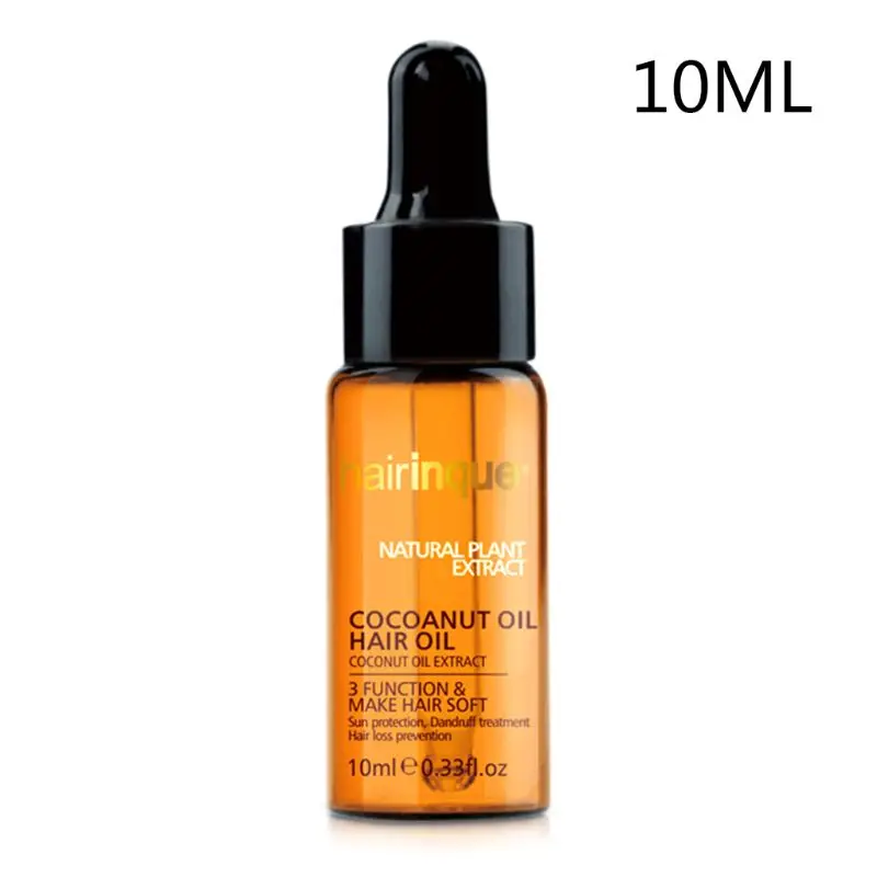 Hairnque 10 мл натуральное кокосовое масло экстракт холодного отжима делает волосы