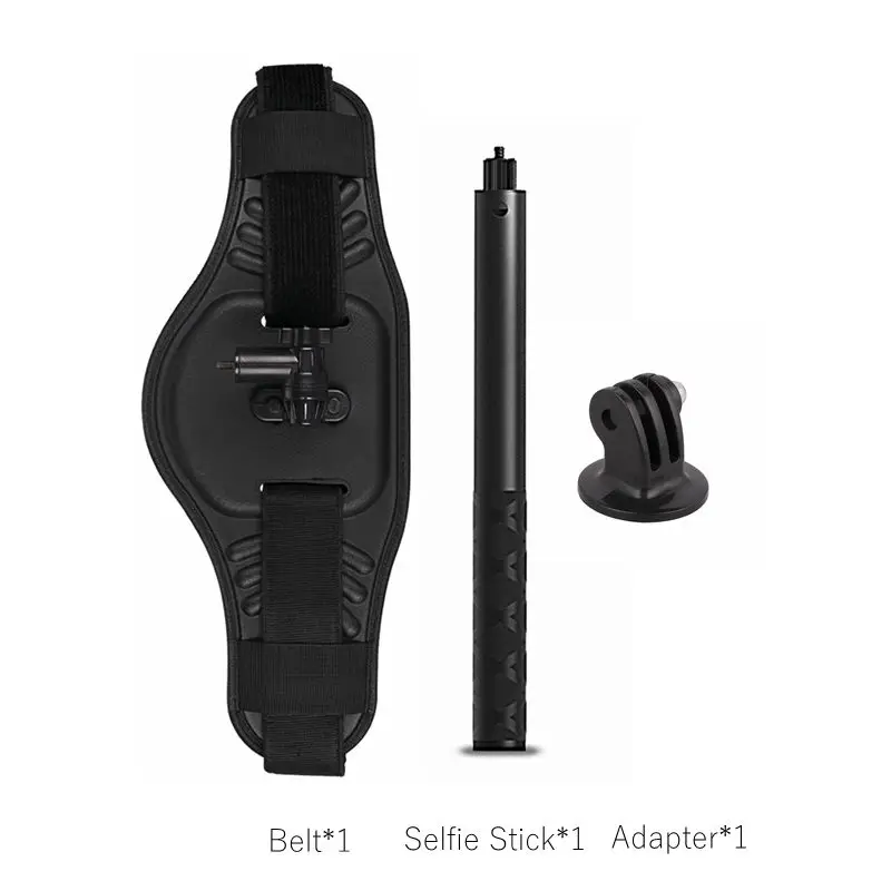 Переносной ремень для крепления на пояс для GoPro Hero 5 6 7 8 Max Insta360 X Yi 4K+ SJCAM SJ9 DJI Osmo Action Selfie Stick Adapter - Цвет: C Package
