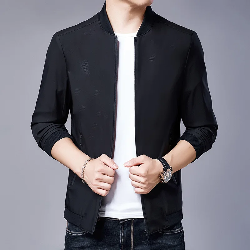 2019 мужская одежда среднего возраста Свободное пальто для отдыха Осенняя тонкая