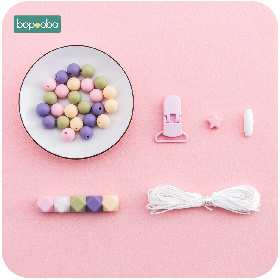 Bopoobo DIY набор силиконовых бусин пищевого класса силиконовые прорезыватели