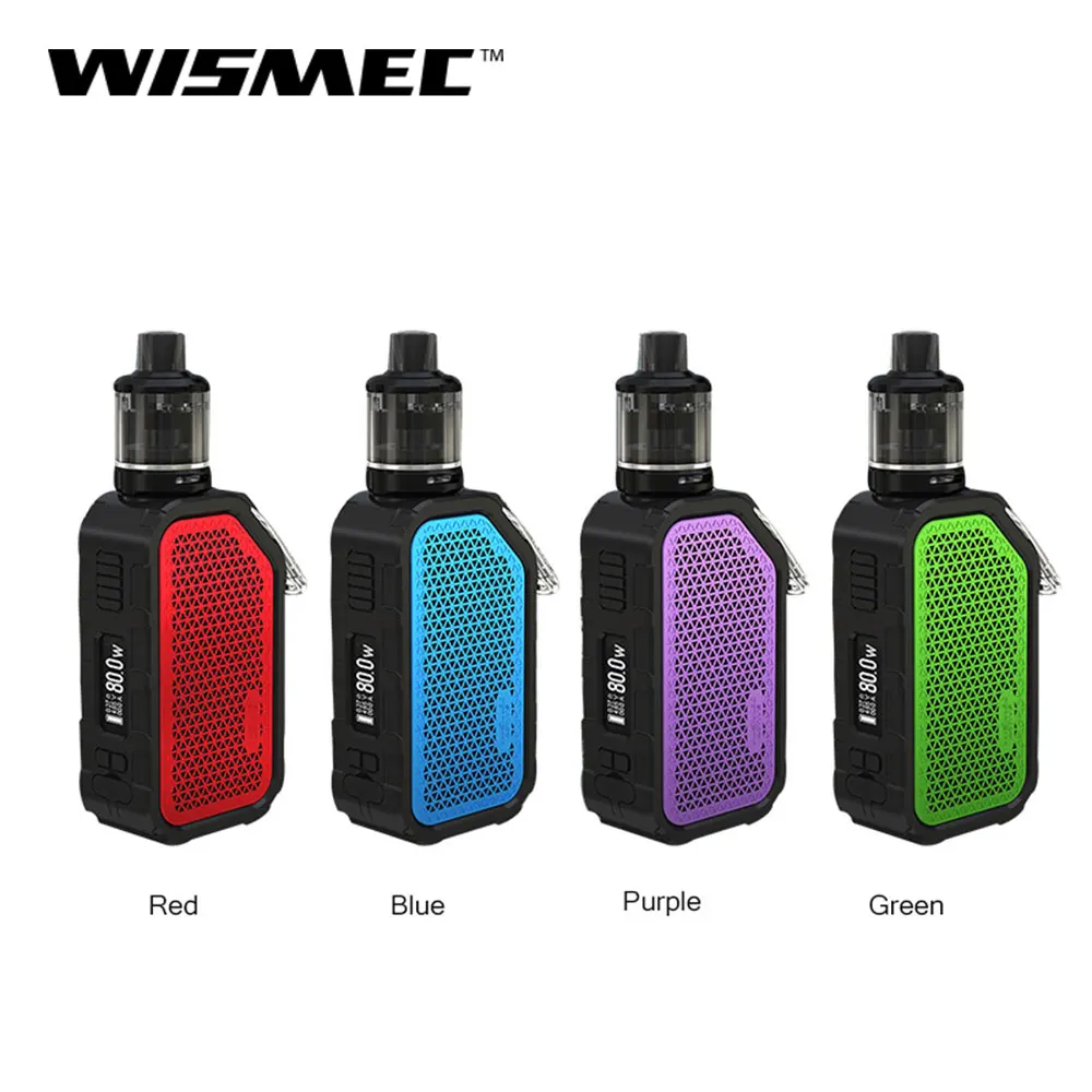 Новый цветной комплект Wismec Active 80 Вт с баком Amor NSE 3 мл активный мод встроенный