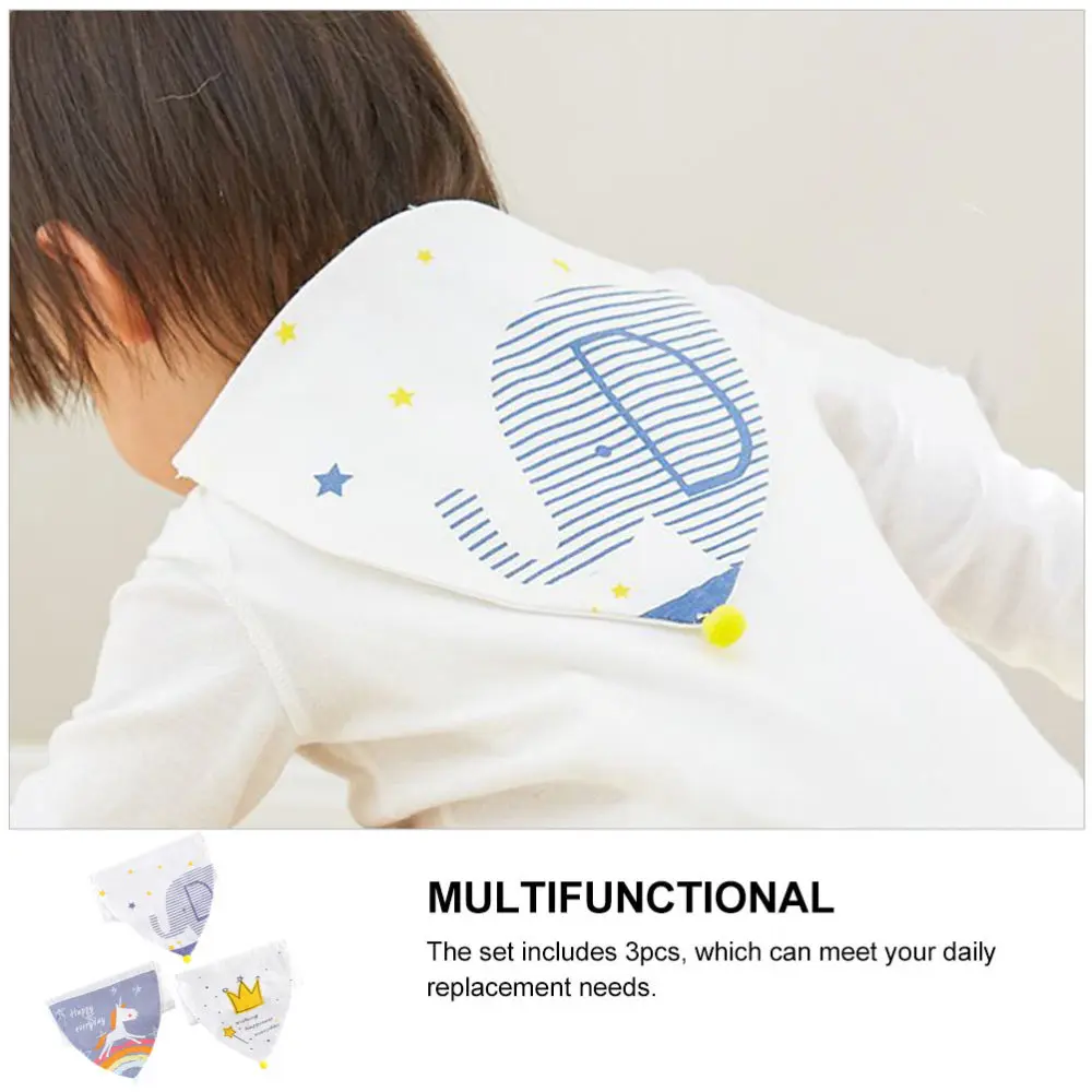 

3pcs Practical Absorbent Towels Baby Back Pads Baby Back Sweat Towel Pads
