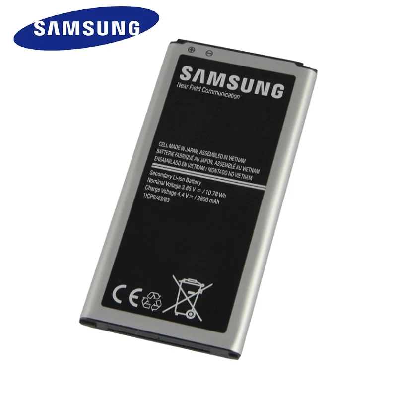 Фотоаккумулятор для Samsung Galaxy S5 G900S G900F G9008V 9006V 9008W 9006W 2800mAH|Аккумуляторы мобильных