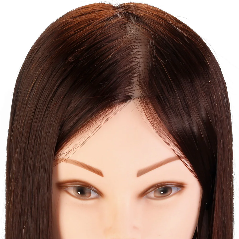 50% настоящие натуральные волосы животных манекен голова для причесок Салон
