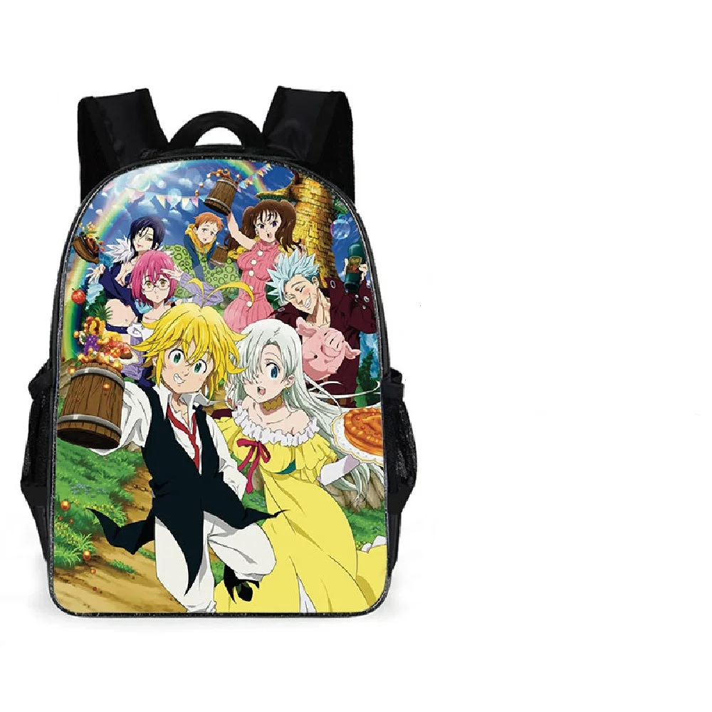Школьный рюкзак Meliodas с японским мультяшным принтом Семь смертных грехов | Багаж и