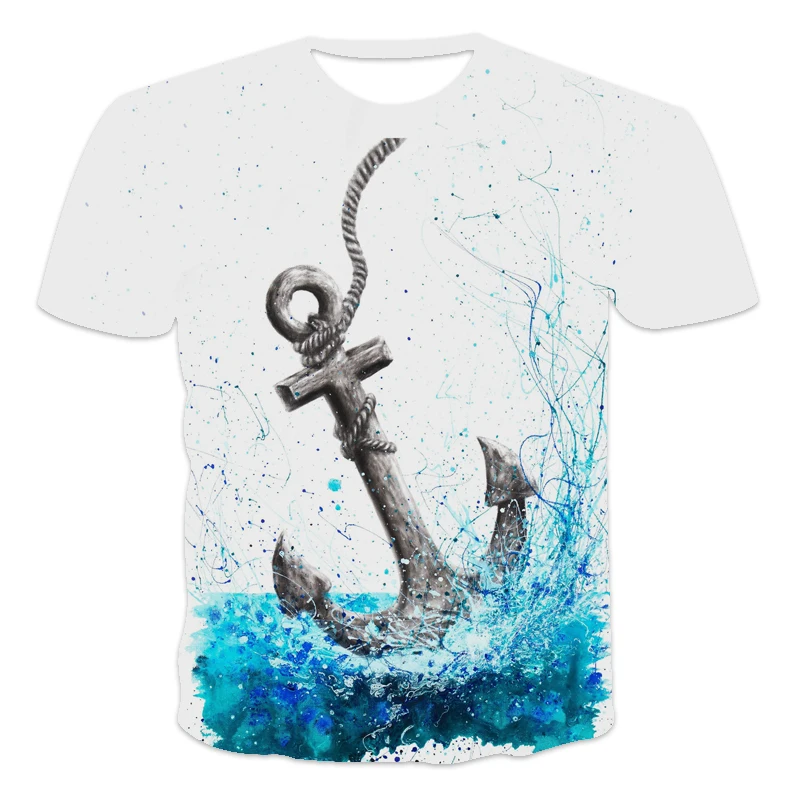 2021 Summer Men's Various Flag Patterns 3D Printing Fun Pullover T-Shirt Short-Sleeved Harajuku Shirt