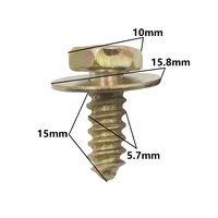 100pcs cross screws car fender retainer metal self tapping screw rivet