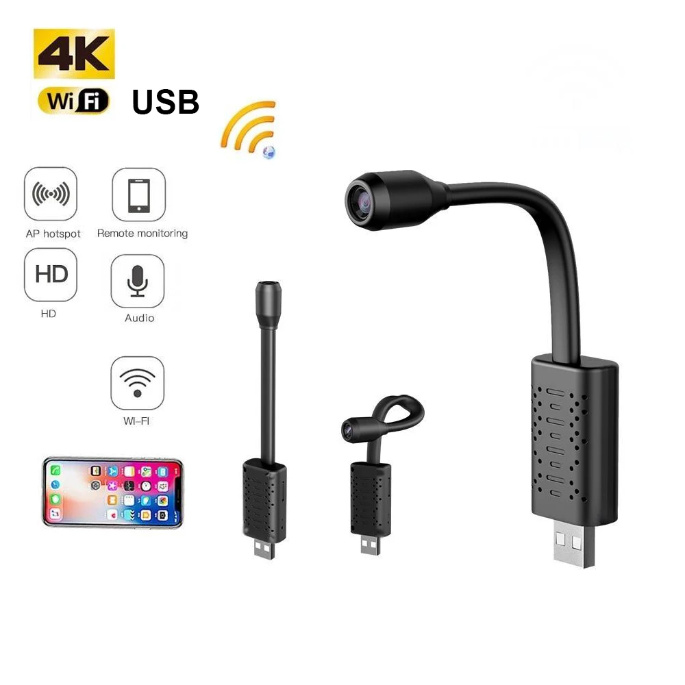 Wi Fi IP HD мини USB камера видеонаблюдения в реальном времени AI детектор человека