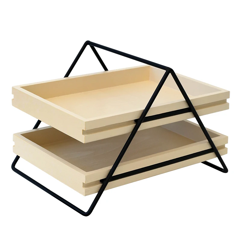 

Two Tier Home Storage Organizer Study Room Office Table Shelves Shelf Basket Book Display Sundries Storage Rack cupcake stand