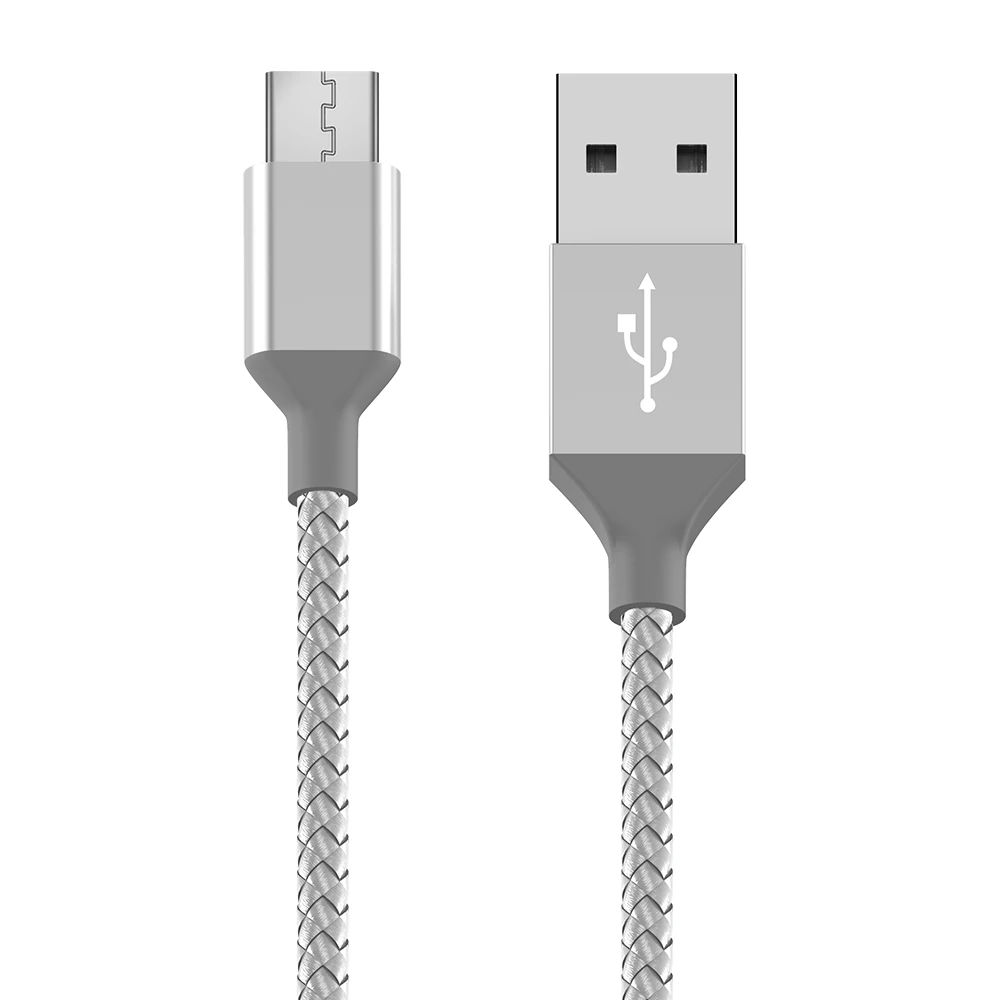Кабель usb type-C 1 м 2 м 3 м кабель для передачи данных для samsung S8 S9 Xiaomi mi x 3 2 2S 8 huawei P20 Pro mate 20 Lite USBC провод зарядного устройства для телефона - Цвет: Silver