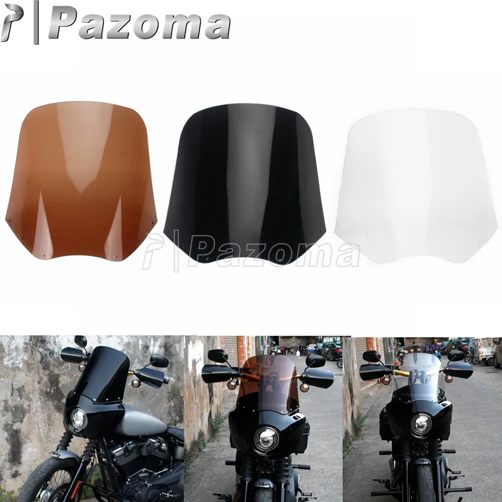 Накладка на лобовое стекло мотоцикла 15 дюймов 11 для Harley Dyna Low Rider Street Bob Super Glide FXD FXDL