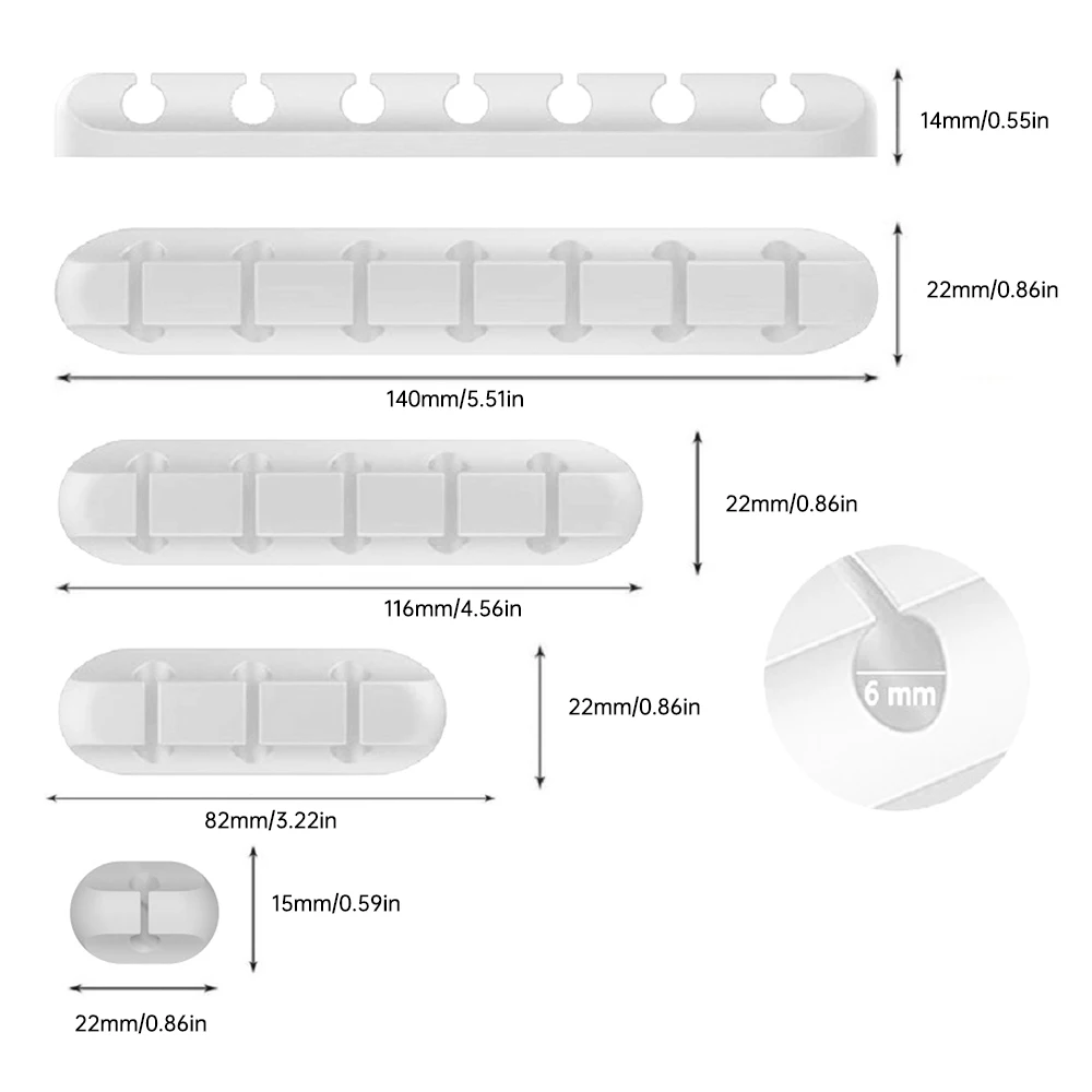 Силиконовый держатель для кабеля USB органайзер гибкая намотка зажимы управления