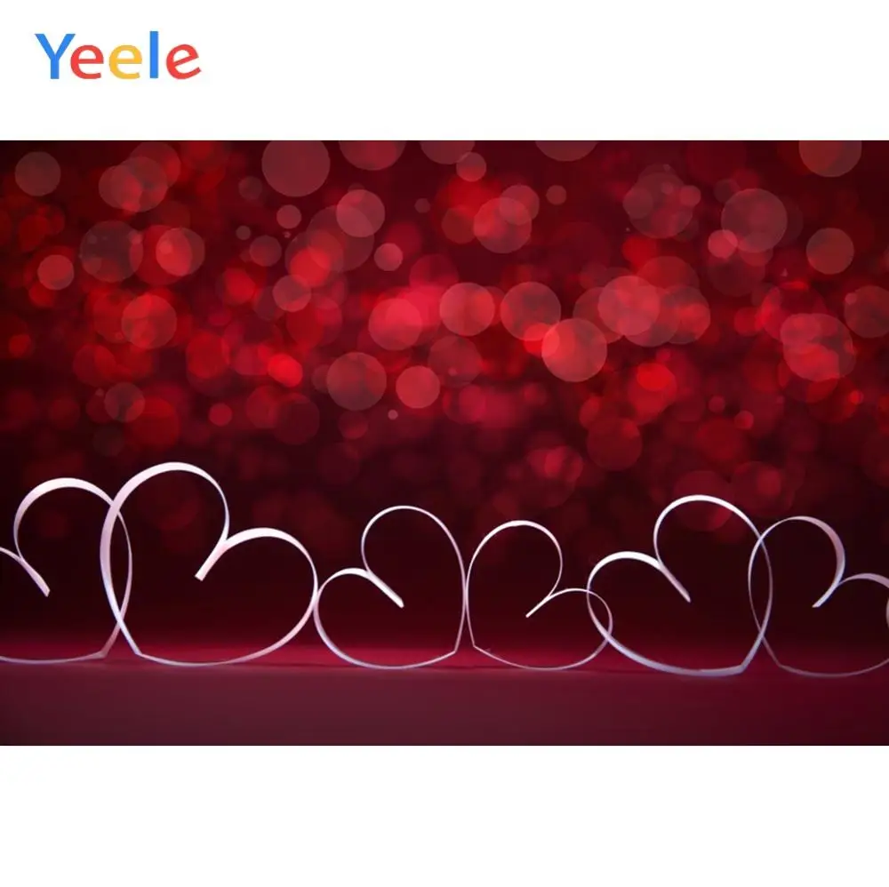 Yeele Любовь Сердце красный свет пятно Bokch ребенок портрет вечерние тканевые