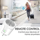 Tuya Беспроводной Smart Plug 16A 100-240V адаптер переменного тока Беспроводной пульт дистанционного управления голосовой Управление Мощность монитор таймер розетка дома умная розетка комплект