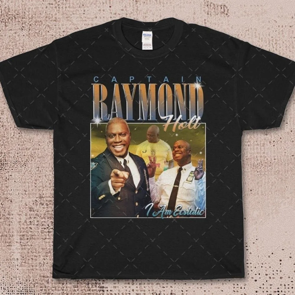 

Vintage Captain RAYMOND HOLT Rap Hip Hop 90s Retro Brooklyn 99 T Shirt