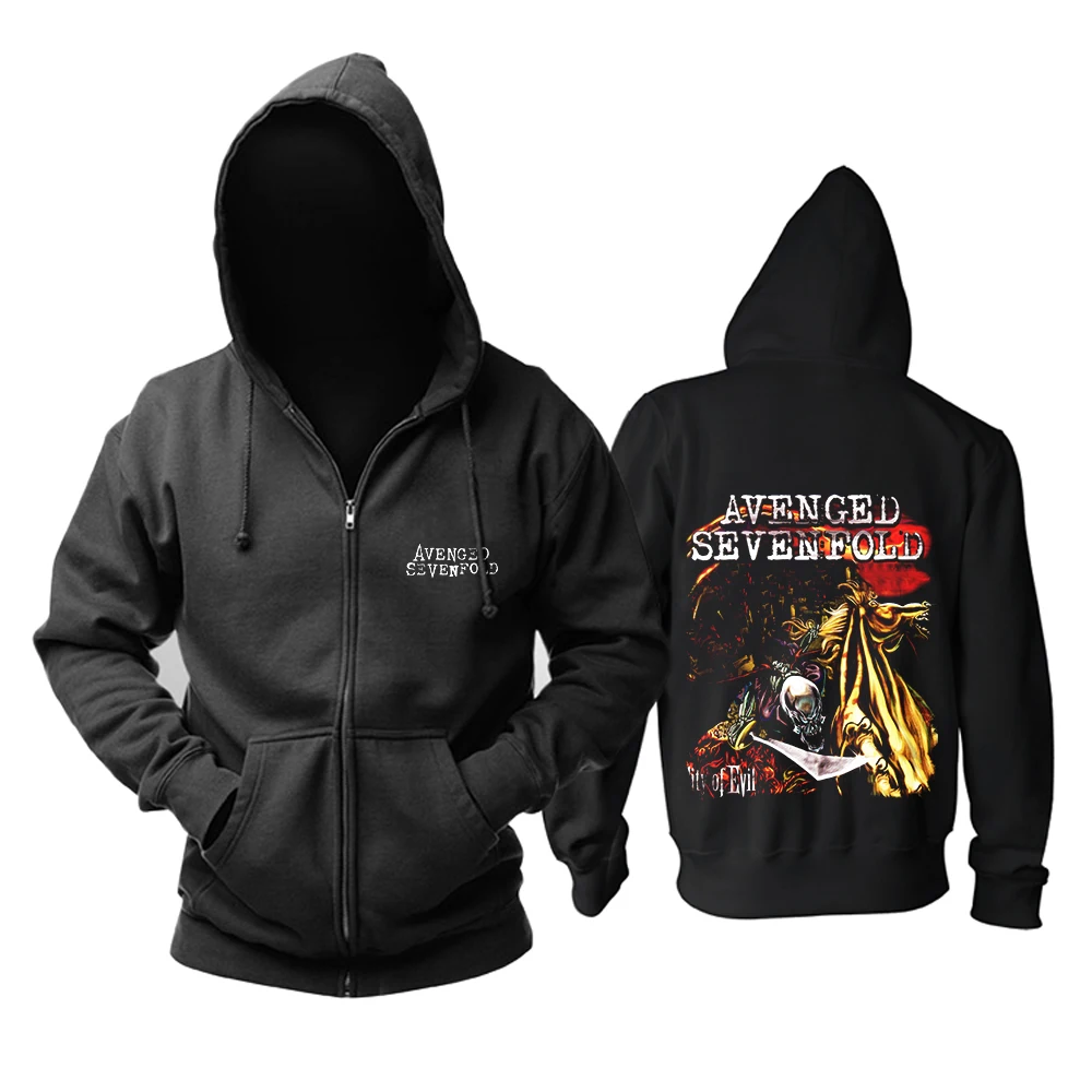 31 дизайн Harajuku череп Avenged Sevenfold A7X рок толстовки оболочка куртка панк тяжелый металл Толстовка молния флис sudadera
