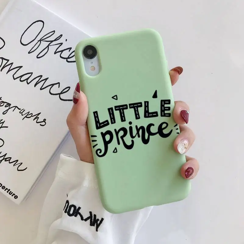 

FHNBLJ Little Prince Phone Case Soft Solid Color for iPhone 11 12 13 mini pro XS MAX 8 7 6 6S Plus X XR