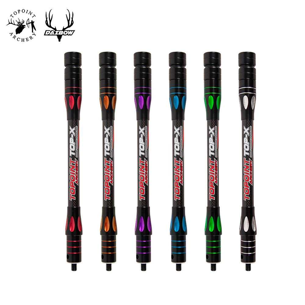 Topoint Archery PR634 боковая планка 10/12/15 дюйма двухцветный блочный лук 3K стабилизатор из