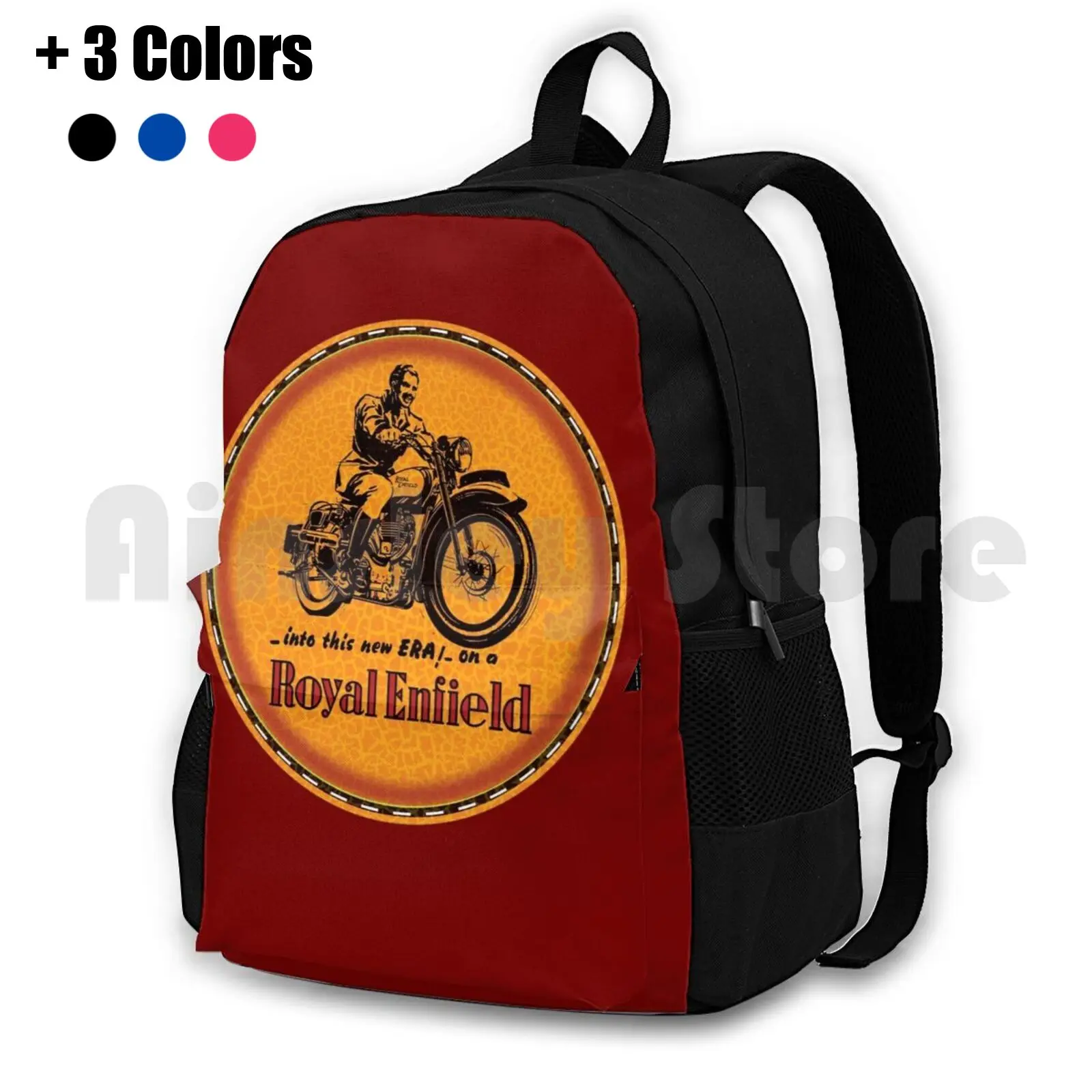 

Royal Enfield Motorcycles Outdoor Hiking Backpack Riding Climbing Sports Bag Royal Enfield Vintage British Motorcycles England
