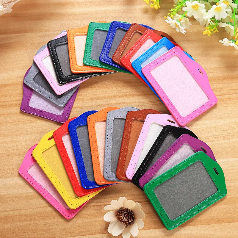 

Vertical Credentials Badges ID Card Holder Metal Clips Accessories with Lanyard Retractable Strap for School Office Tag Supplies