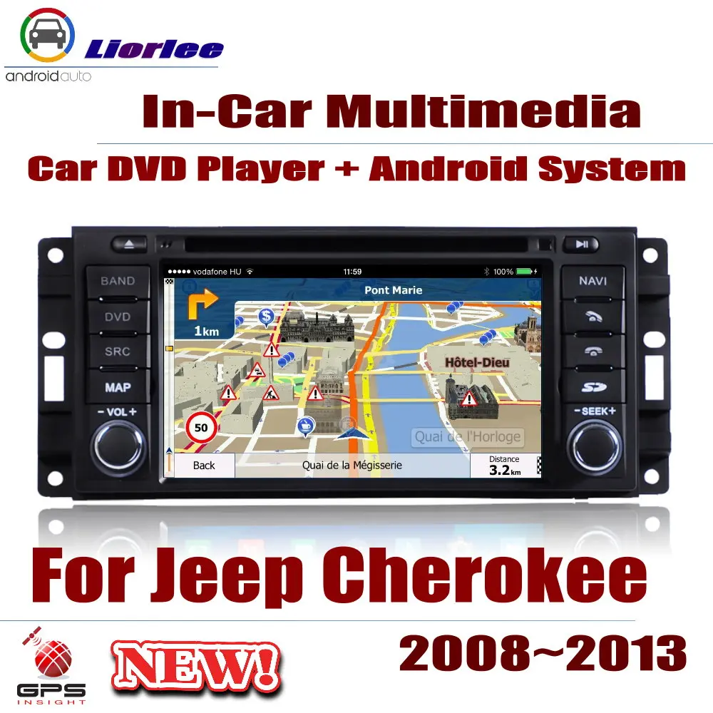 Автомобильный мультимедийный плеер Android для Jeep Cherokee/для Chrysler Group LLC 2008 2014 DVD радио