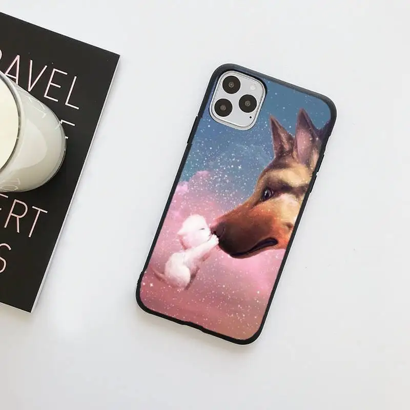 

lovely animal cat PET MOON CUTE Phone Case for iPhone 7 8 11 12 Pro X XS Max XR Samsung A S 10 20 50 Plus pro funda