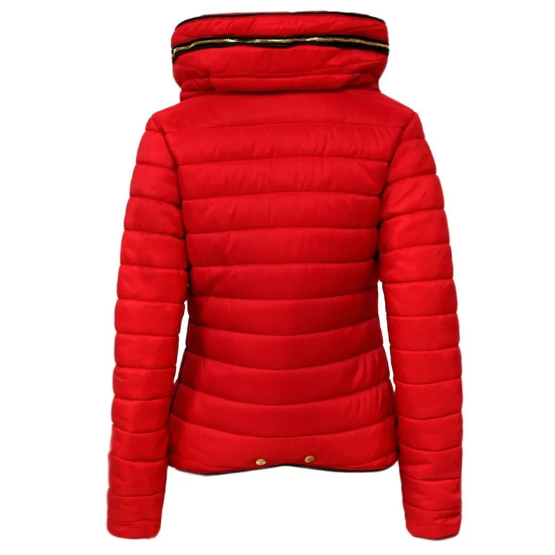 ZOGAA Jackets Women Winter Warm Puffer Jacket Women Hooded Slim Fit Solid Short Parka Coat manteau femme hiver Women Parka Mujer
