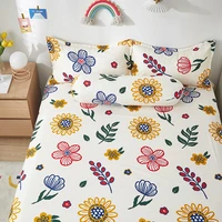 dimi queen size fitted bed sheet with elastic band king size bed cover floral style sabanas cama 150 sheets no pillowcase