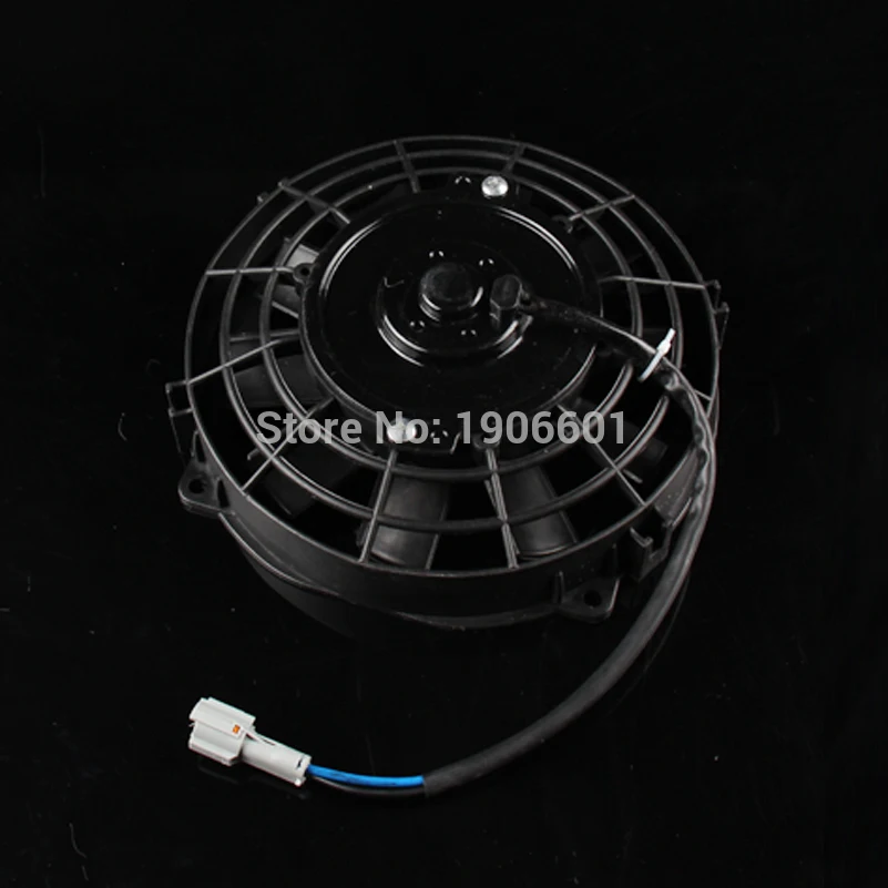 

high quality linhai aluminium radiator oil cooler with cooling fan thermstat atv utv buggy go kart parts accessories