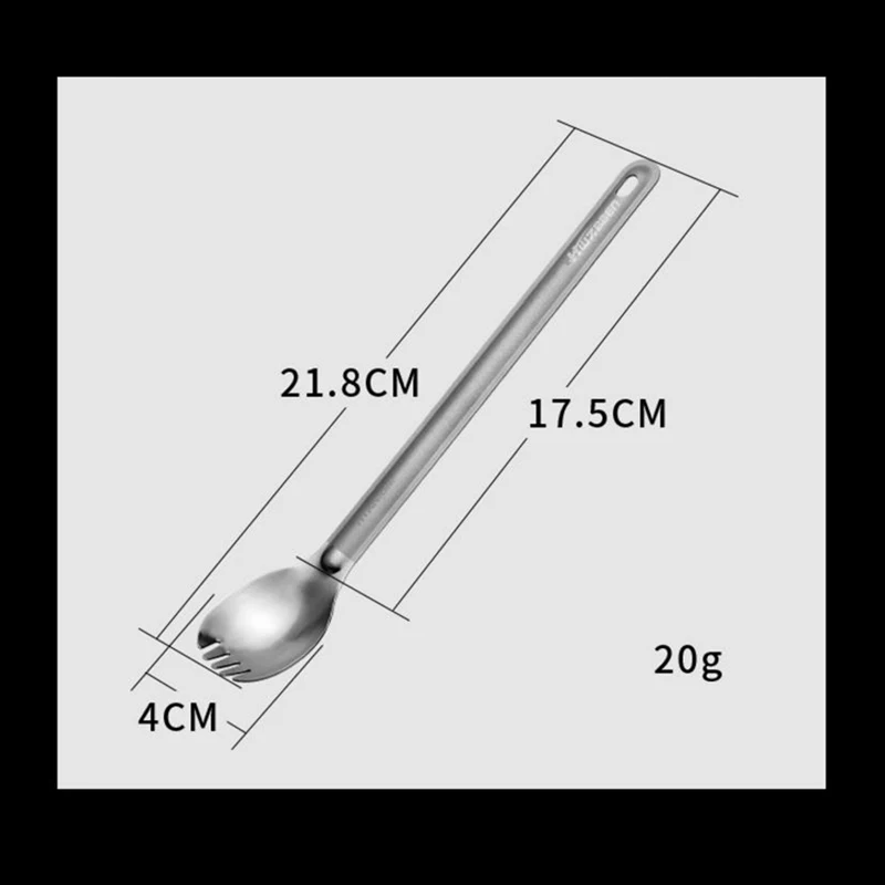 

1pc Titanium Spoon Tooth Spoon Outdoor Picnic Tableware Portable Titanium Spoon Mirror Light Tooth Spoon