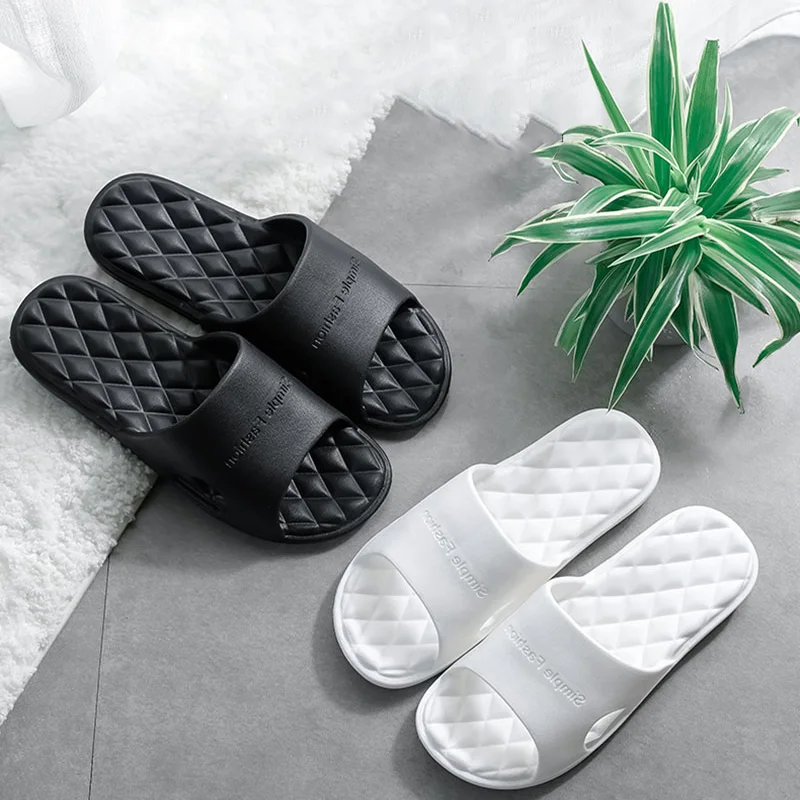 

New Thicker Comfortable Slippers For Men And Women Home BathroomBath CoupleThick Bottom Sandals And Summer Wear