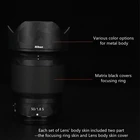 Защитный чехол для объектива Z 50 1,8 S для Nikon Z50mmf1,8 S Наклейка на объектив Защита от царапин покрытие пленка 3M винил