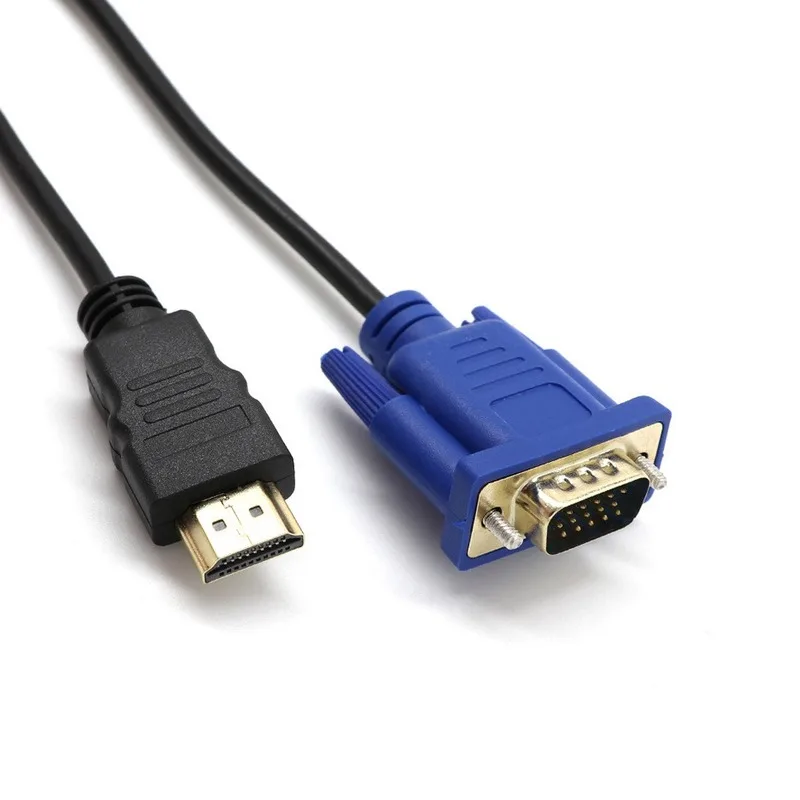 1 метр 1080P HD HDMI-совместимый кабель для VGA-совместимый с аудиоадаптером |