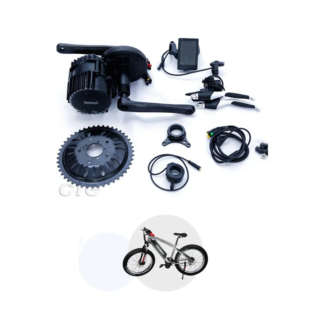 

8FUN bafang ebike kits BBS02B 36v 500w mid drive motor kit with 850C colorful display electric bike bicycle conversion kit