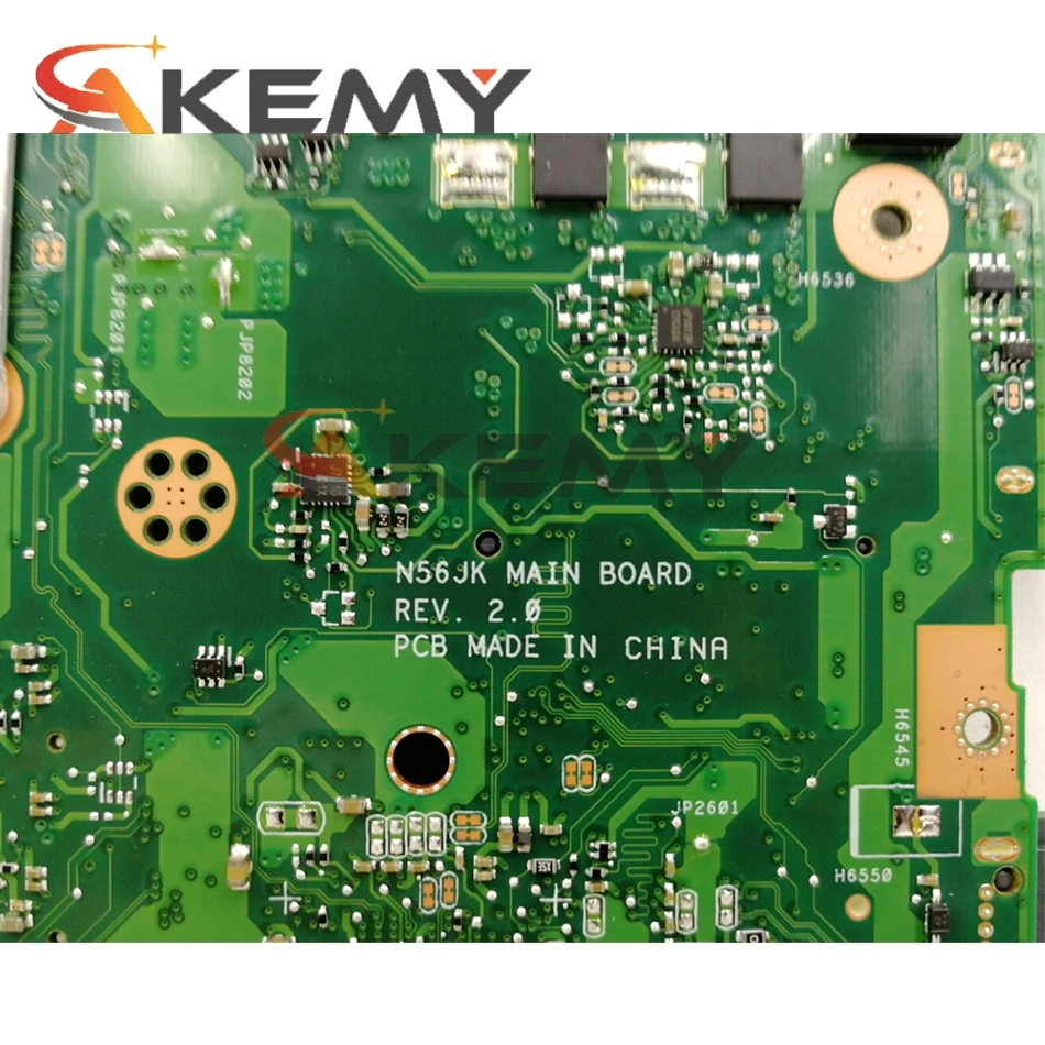 

Akemy N56JK Motherboard For ASUS N56JK N56J G56J G56JK Laptop Motherboard Mainboard W/ i5-4200HQ + GTX850-4GB GPU