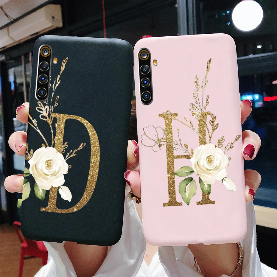 Realme 6 Чехол Realme6 pro 6s 6pro чехол из мягкого силикона с буквенным принтом задняя