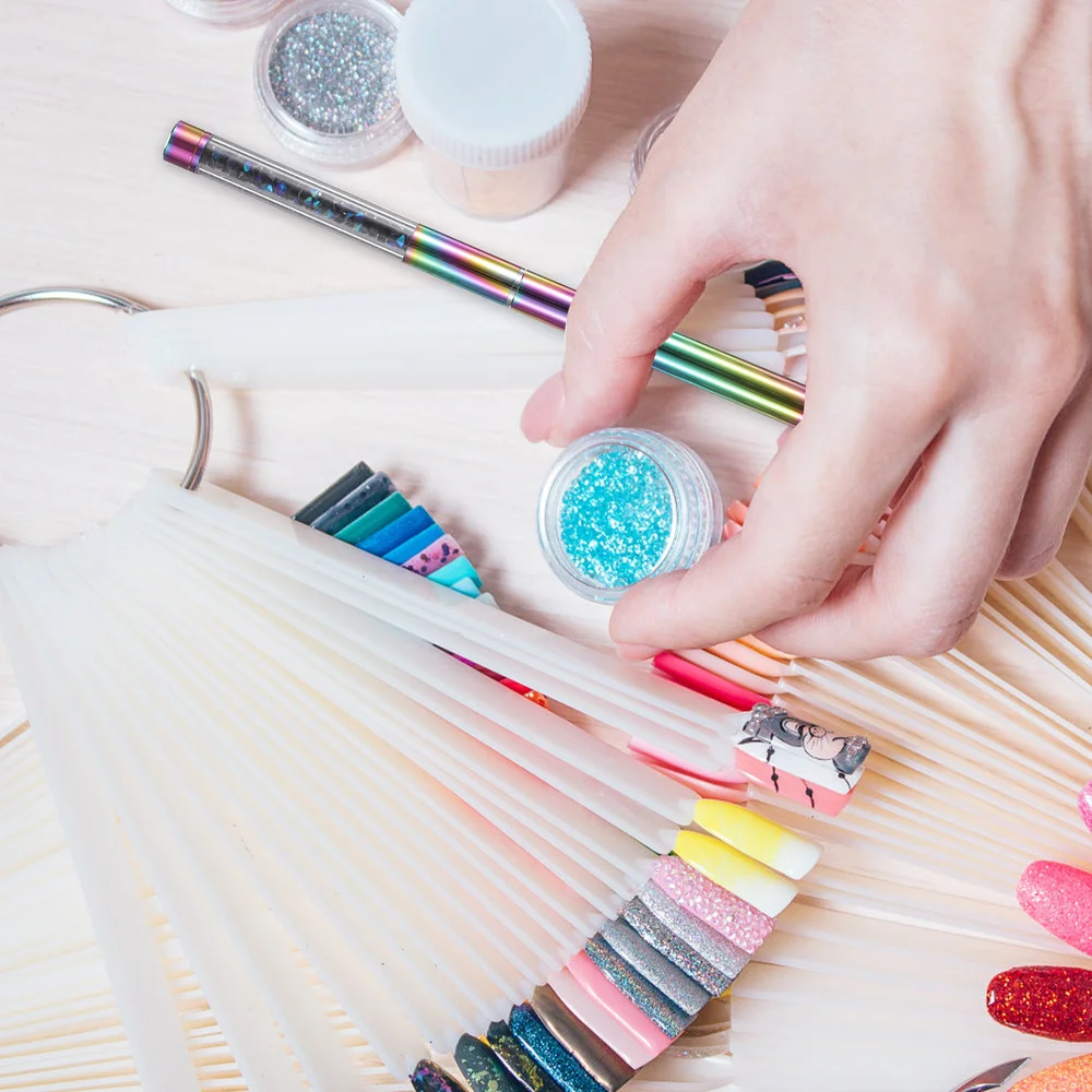 

1Pc Female Nail Art Brush Multifunctional Manicure Brush Beauty Salon Supply