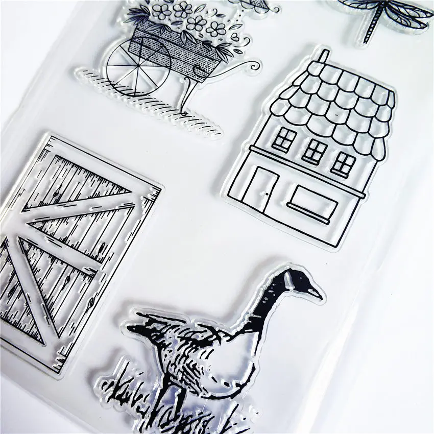 Лидер продаж прозрачный штамп с изображением утки силиконовый альбом для