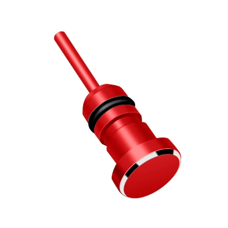 

Universal Aluminum Alloy Earphone Dust Cap Charging Plug Protector Card Pin Compatible with Multi-model Mobile Phone