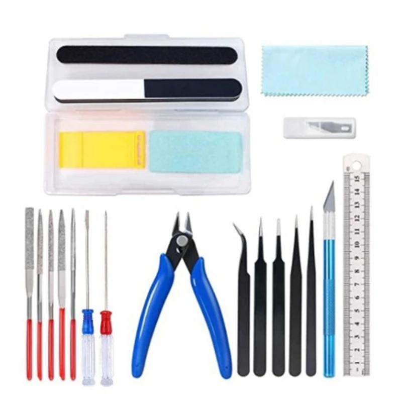 

25 шт. Модель Основные инструменты набор поделок из хобби Строительные Инструменты Kit модель строительные инструменты коробка для воина гун...