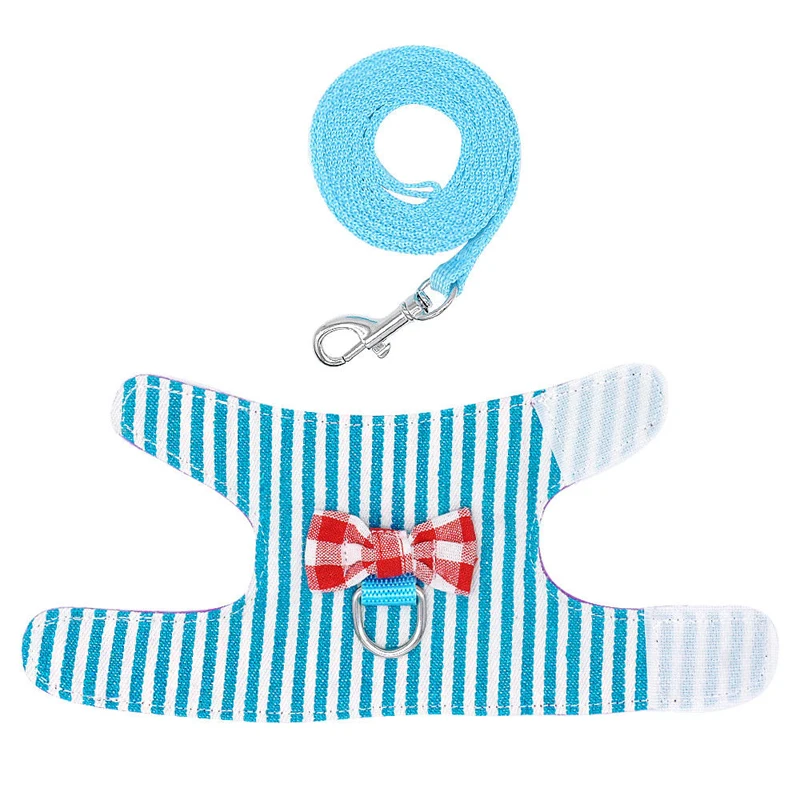 

Small Pet Rabbit Harness Vest and Leash Set For Ferret Guinea Pig Bunny Hamster Puppy Bowknot Chest Strap Harness Pet Supplies