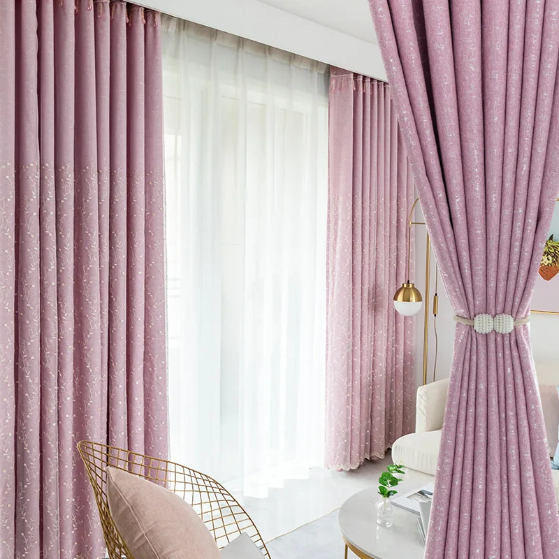 Шторы для гостиной сетчатые красные солнцезащитные козырьки принцесса ветер