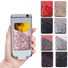 1 шт. модный эластичный держатель для мобильного телефона, мобильный телефон, чехол-бумажник, чехол для кредитных карт, держатель для удостоверения личности, клейкая наклейка, карманная задняя крышка