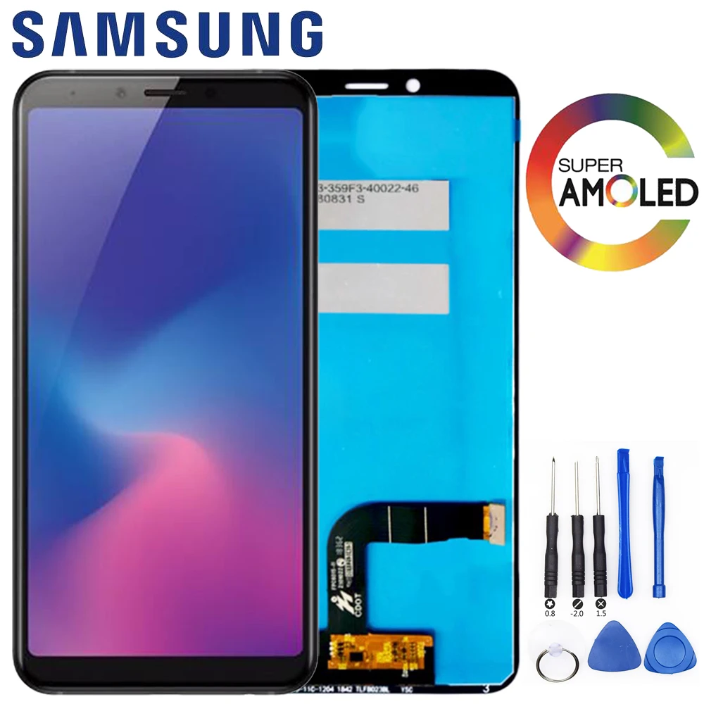 ЖК экран для Samsung Galaxy A6s G6200 G6200F сменный дигитайзер в сборе + Сервисный пакет 100%