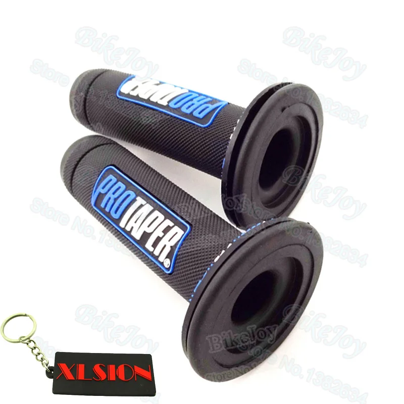 Мягкие резиновые рукоятки синие для MX SSR мотоцикла велосипеда квадроцикла багги