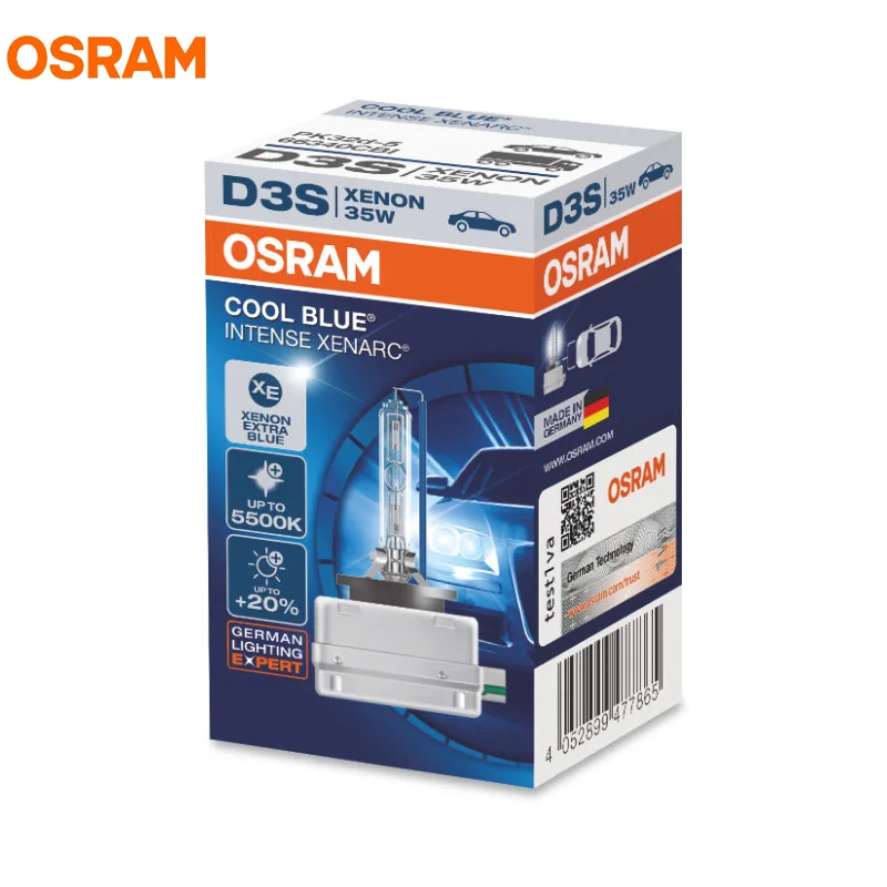 OSRAM D3S 35W 66340CBI 5000K холодный синий интенсивный HID OEM Лампа на 20% больше ксеноновая