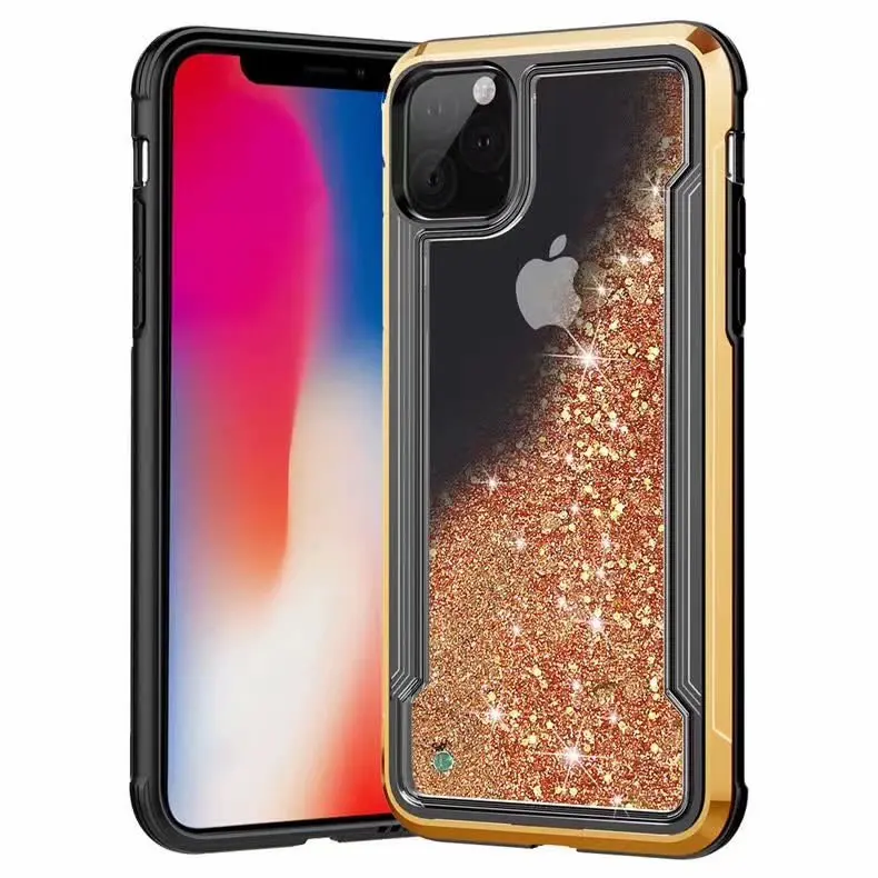 Для Apple iphone 11 чехол жидкий сыпучий песок украшение Блестящий Прозрачный Противоударный задняя крышка для iphone 11 Pro Max iphone 11