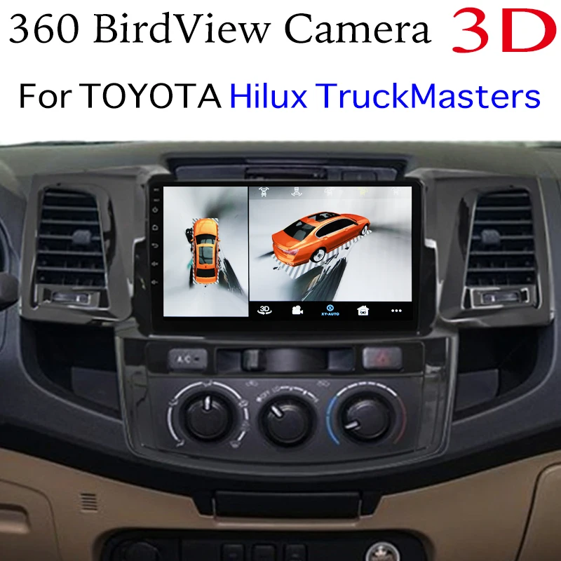 

For TOYOTA Hilux TruckMasters OX AN 10 20 30 Car Multimedia GPS Radio Navigation NAVI Player Integrated CarPlay 360 BirdView 3D