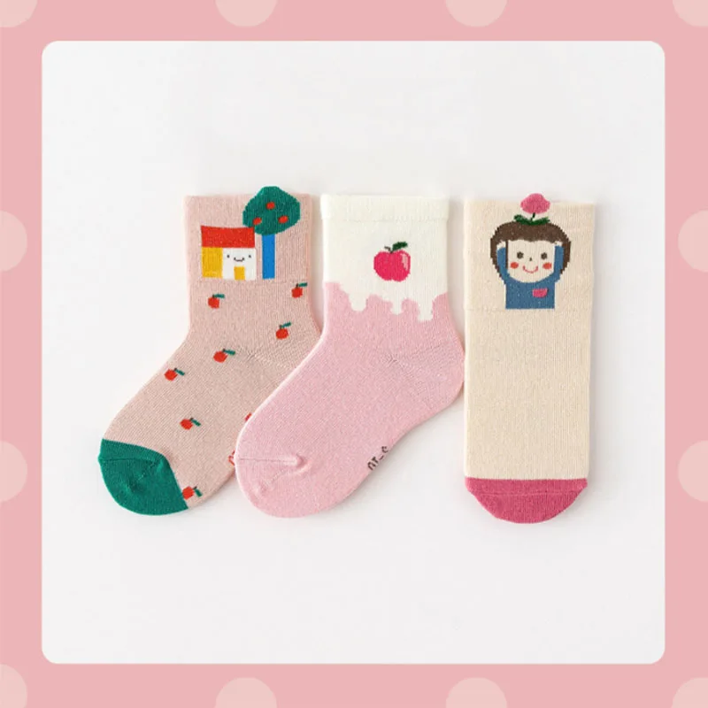 

1-12Y Kids Socks Autumn Winter Cotton Cartoon Kids Socks Girls Mesh Cute Newborn Boy Toddler Children Girls Socks